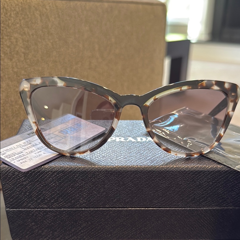 Prada Brown Cat-Eye Sunglasses